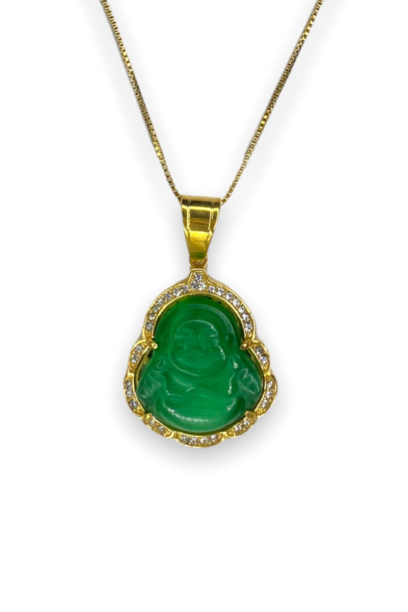 Mens Women Laughing Buddha Green Jade Tiny Pendant Necklace Rope Chain  Genuine Certified Grade A Jadeite Jade Hand Crafted, Jade Necklace, 14k  Gold Finish Laughing Jade Buddha Necklace, Jade: Buy Online at